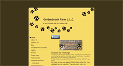 Desktop Screenshot of goldenbrookfarmk9instruction.com